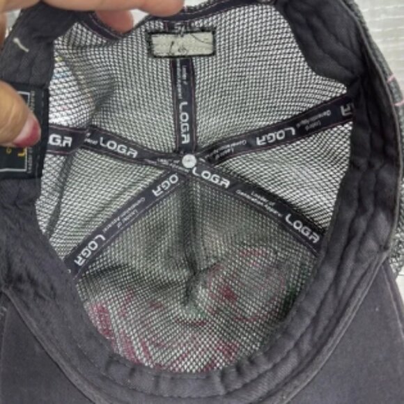 (W4) Leader LOGA Adjustable Vintage Cap with Beaded and Distressed Flower Design - Picture 8 of 9